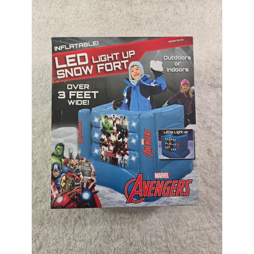 Marvel Avengers LED Light Up Inflatable Snow Fort Indoor Outdoor MARISFTAV100